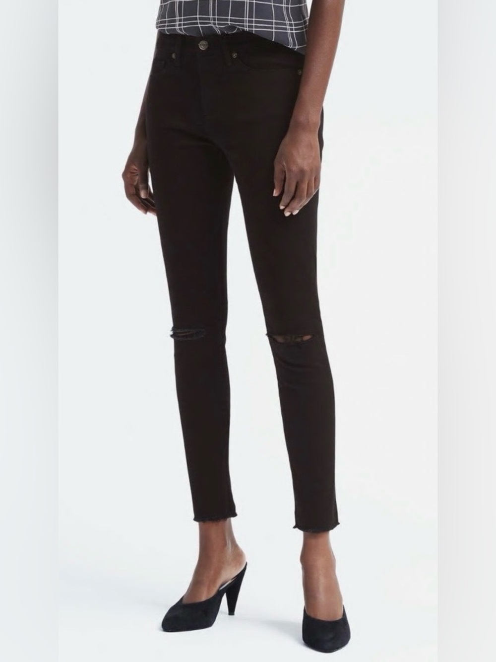 BANANA REPUBLIC Black High-Rise Skinny Jeans - Women